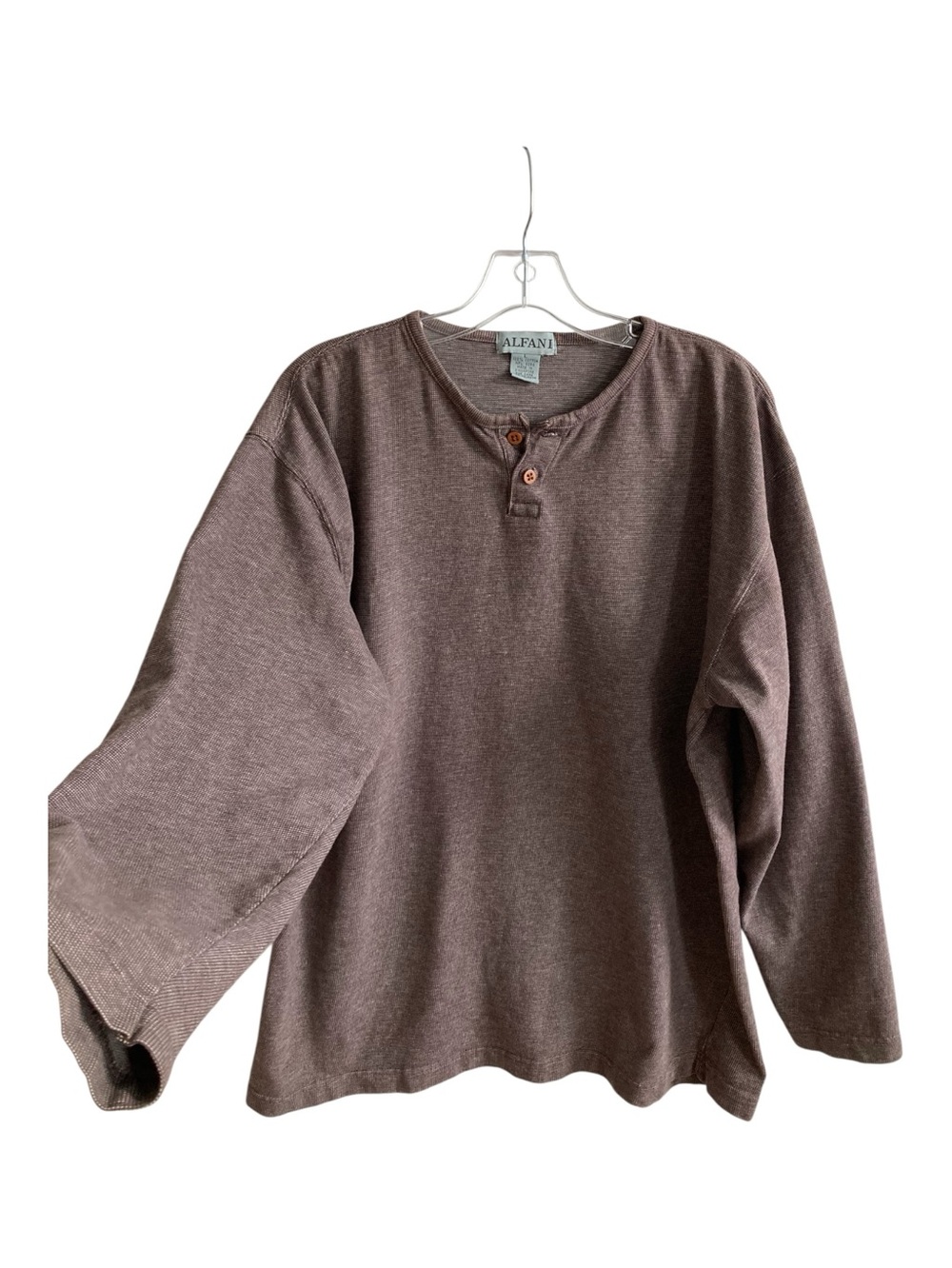 Alfani L True Vintage Cozy Wizard Fantasy Renaissance Townsfolk Slacker Henley